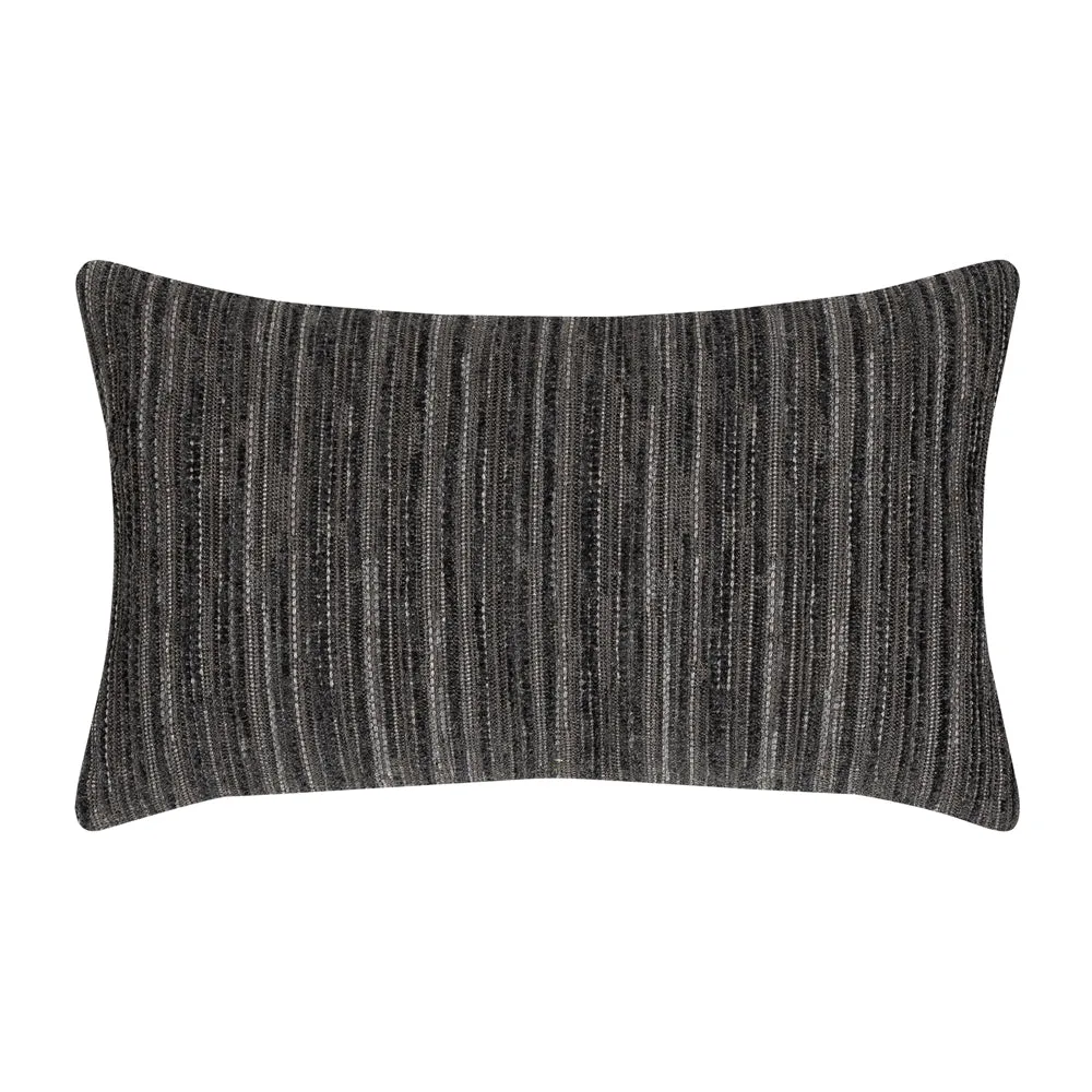 12" x 20" Elaine Smith Pillow  Luxe Stripe Charcoal