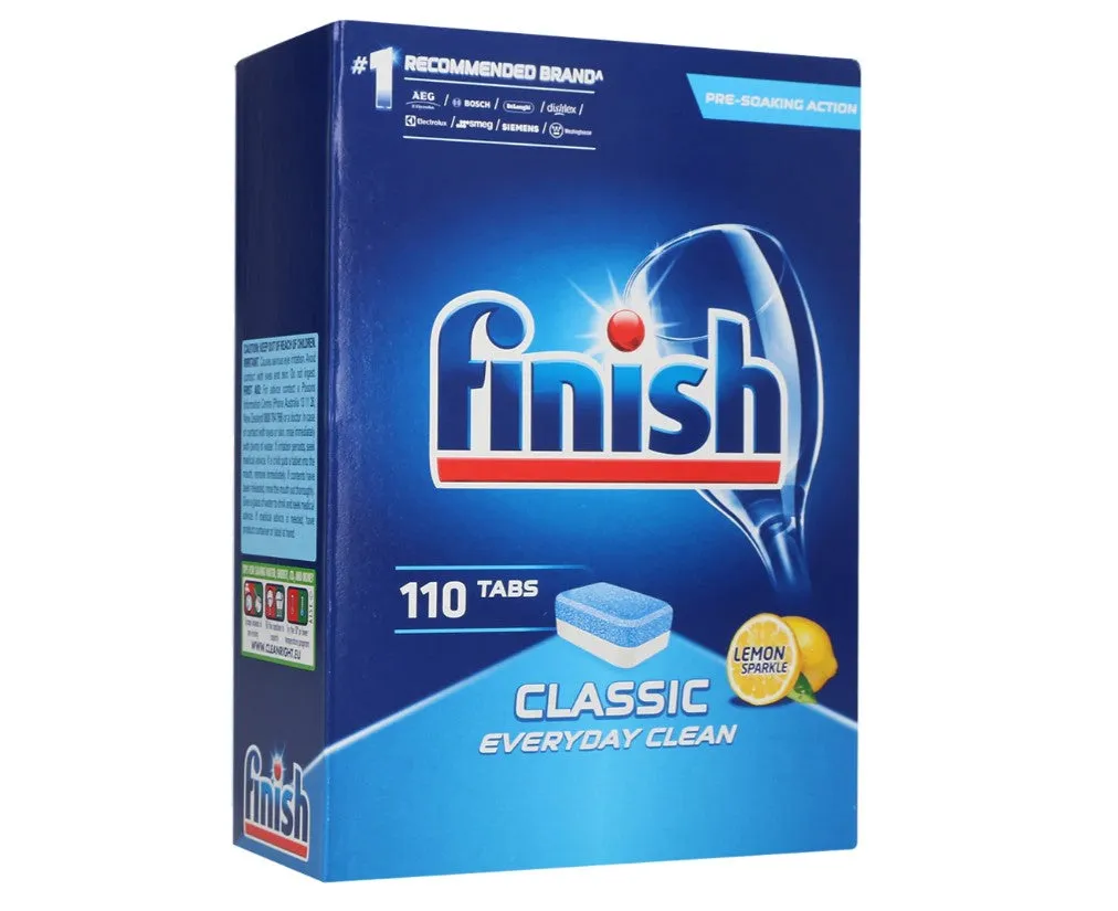 2 x 110pk Finish Dishwashing Tabs Classic Lemon Sparkle