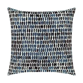 20" Square Elaine Smith Pillow  Thumbprint Indigo