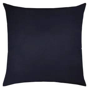 22" Square Elaine Smith Pillow  Canvas Navy