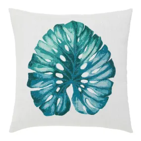 22" Square Elaine Smith Pillow  Leaf Lagoon