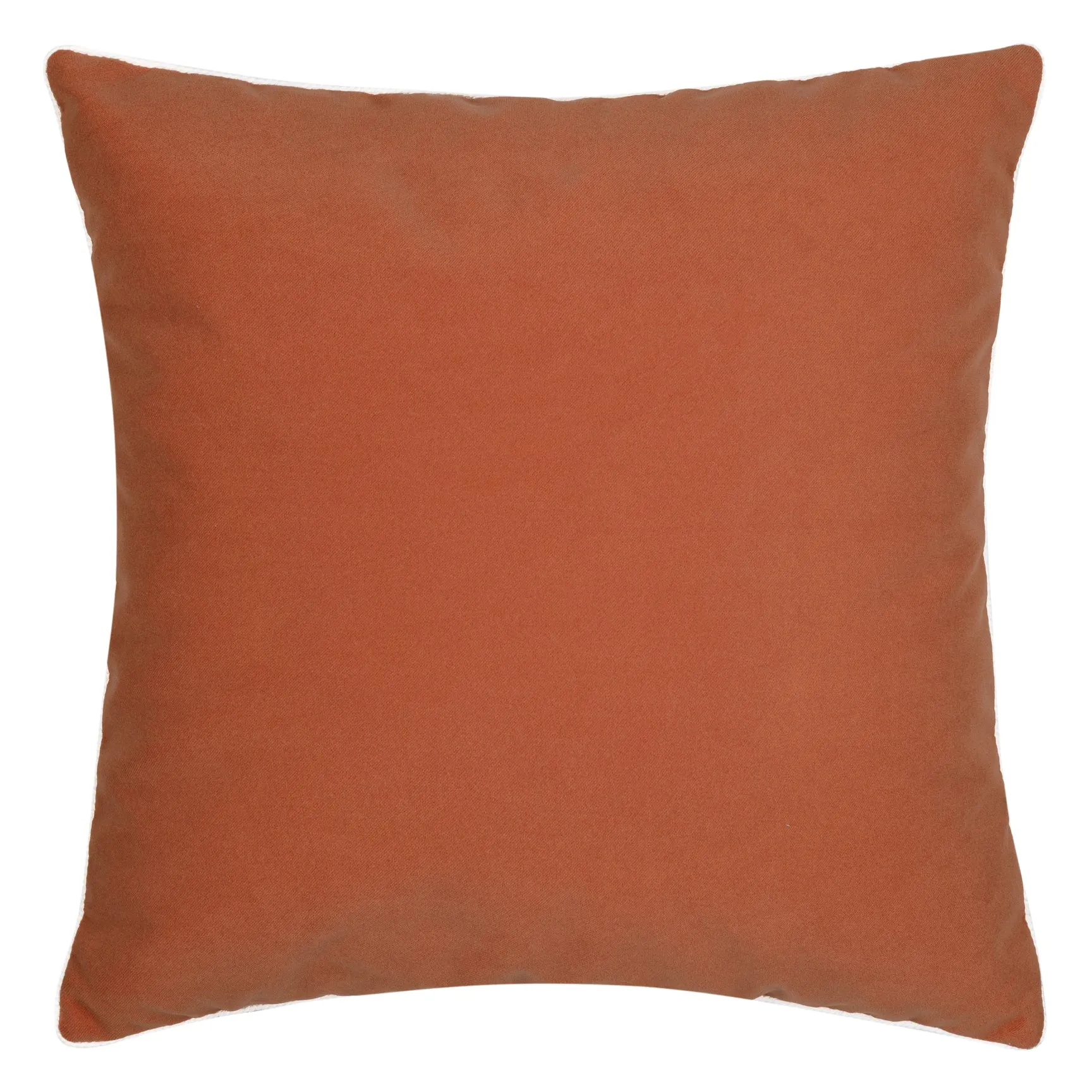 22" Square Elaine Smith Pillow  Lush Velvet Papaya Corded