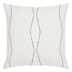 22" Square Elaine Smith Pillow  Oblique Ebony