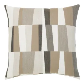 22" Square Elaine Smith Pillow  Strata Grigio