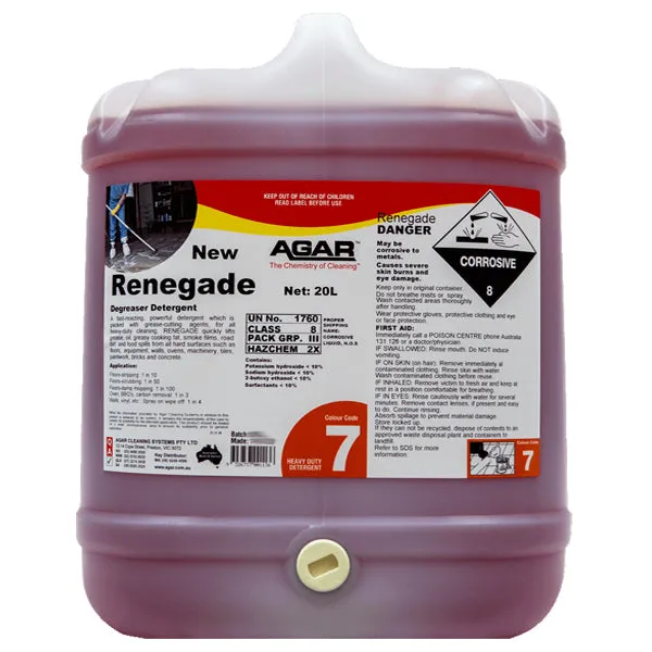 Agar Renegade Degreaser Detergent