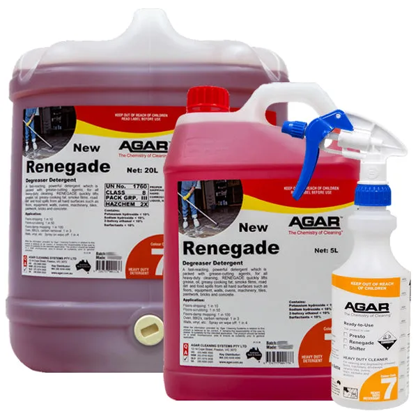 Agar Renegade Degreaser Detergent