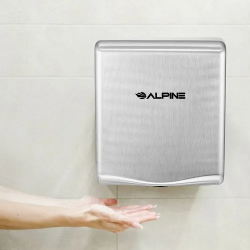 ALPINE® 405-10-SSB WILLOW™ ADA Compliant Surface-Mounted Stainless Steel Automatic High-Speed Hand Dryer