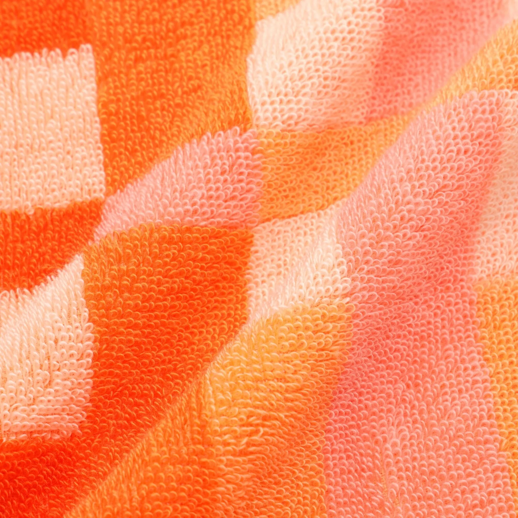 Antibacterial and Deodorizing Check Wash Towel Orange