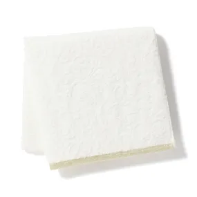 Antibacterial Deodorant Ornament Bath Towel White