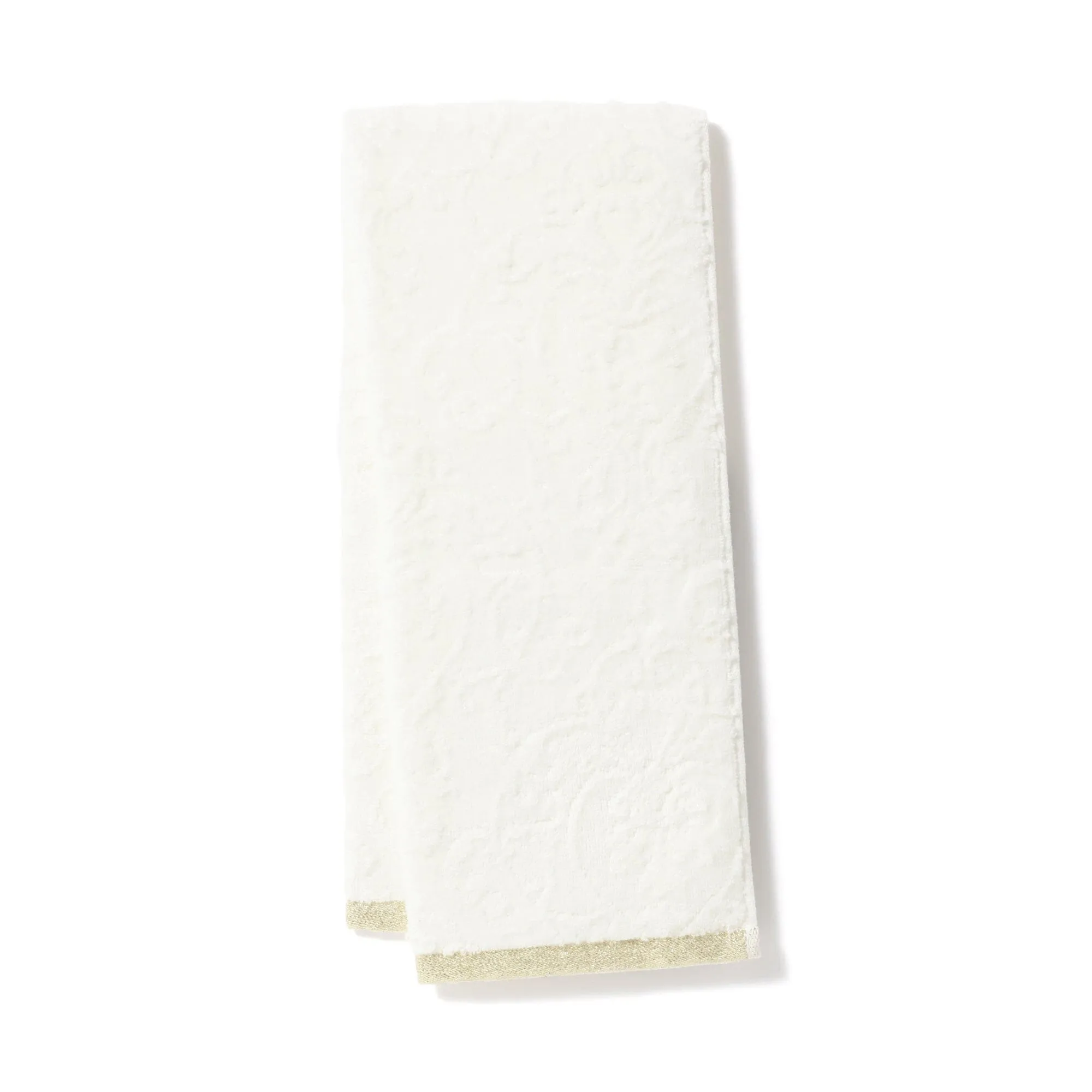 Antibacterial Deodorant Ornament Face Towel White