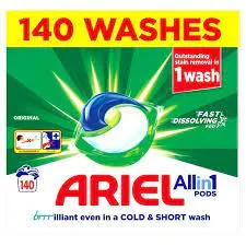 Ariel All in One Pods, 140 Wash