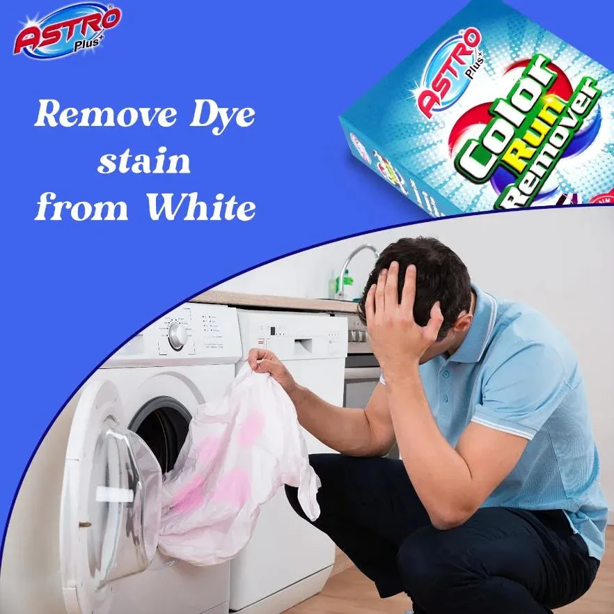 Astro Plus Color Run Remover | Powerful Color Bleed Eliminator Stain Remover Stain Remover(200g)