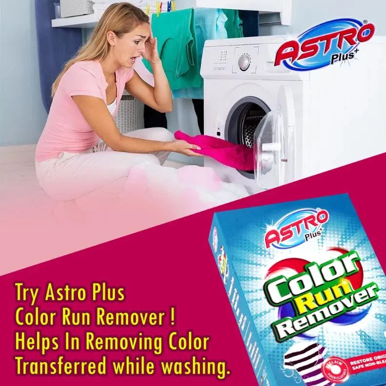 Astro Plus Color Run Remover | Powerful Color Bleed Eliminator Stain Remover Stain Remover(200g)