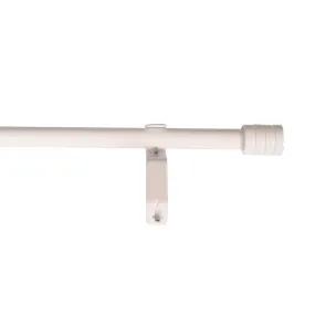 Basic Adjustable White Curtain Rod