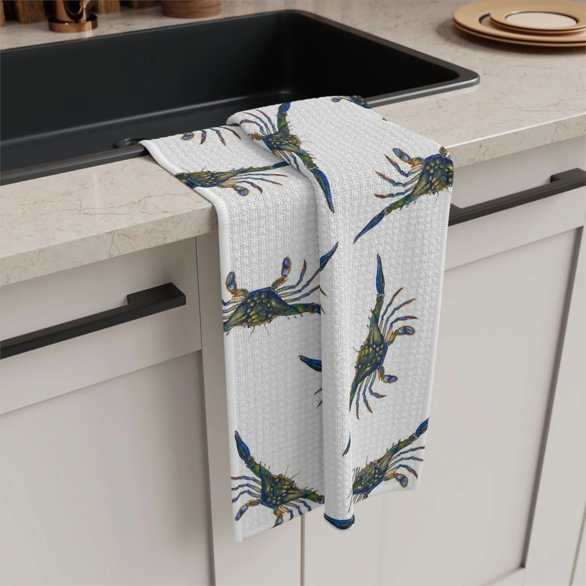 Blue Crabs Soft Kitchen Towel