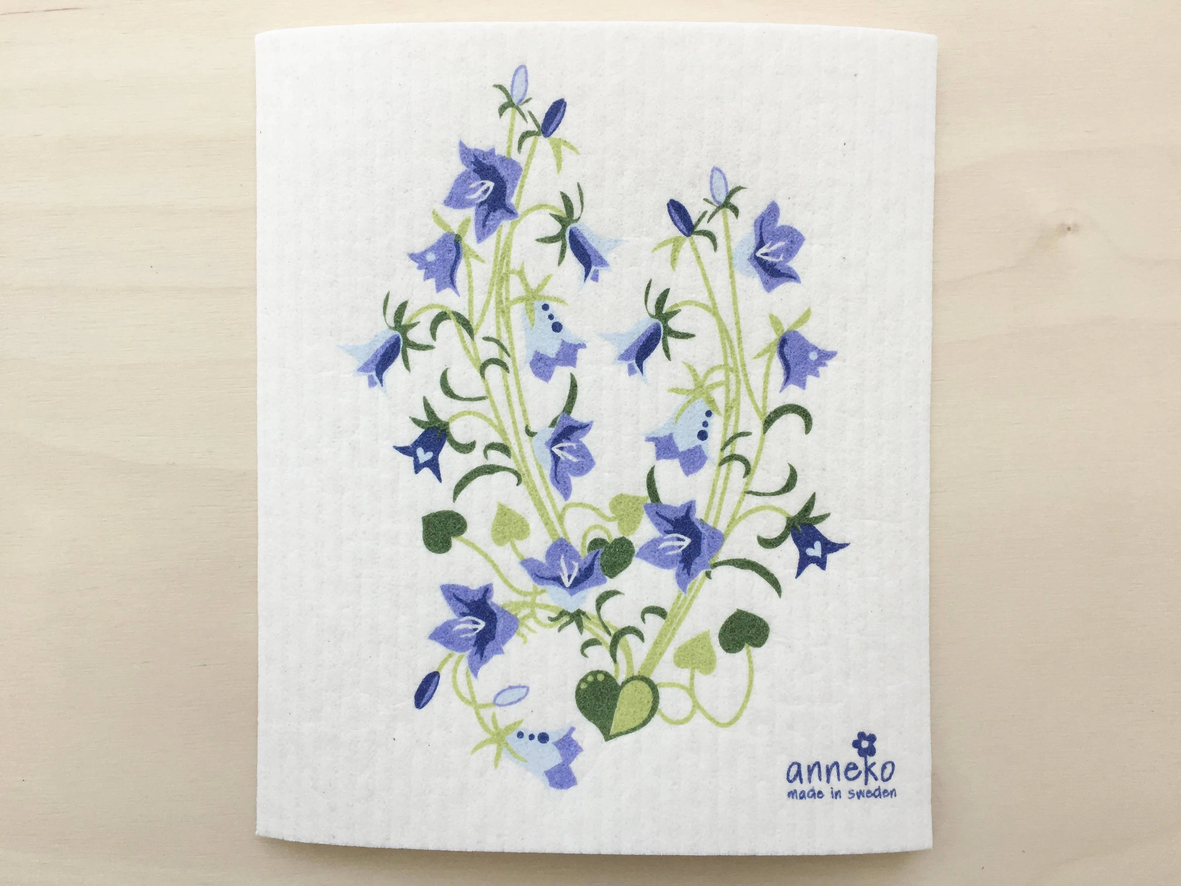 Bluebells Swedish Dishcloth