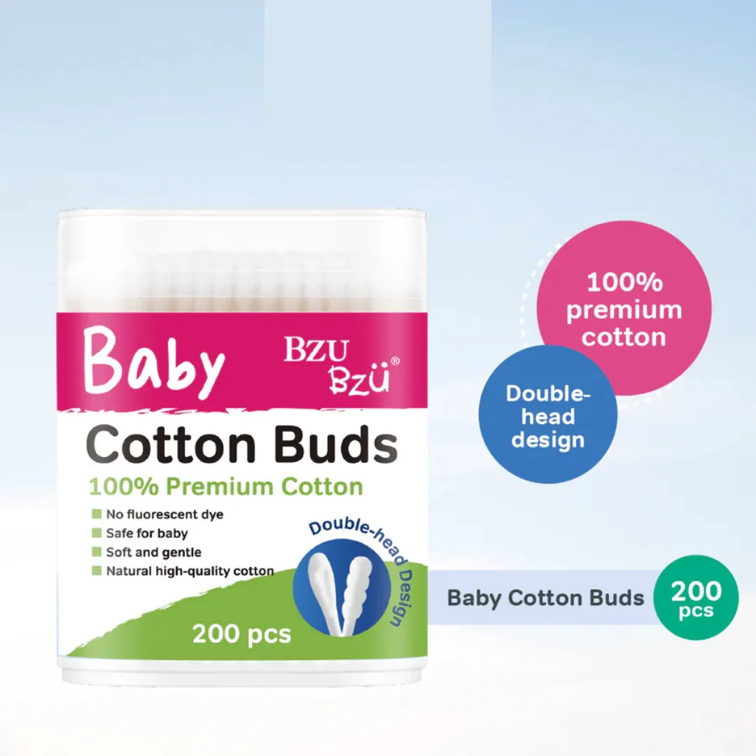 BZU BZU Baby Cotton Buds 200 pcs