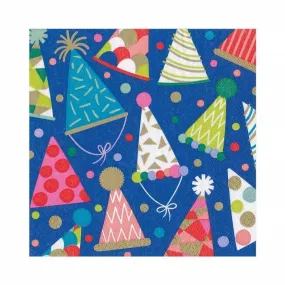 Caspari Party Hats Paper Luncheon Napkins - 20Pk