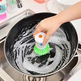 Cleaning Brush with Liquid Soap Dispenser