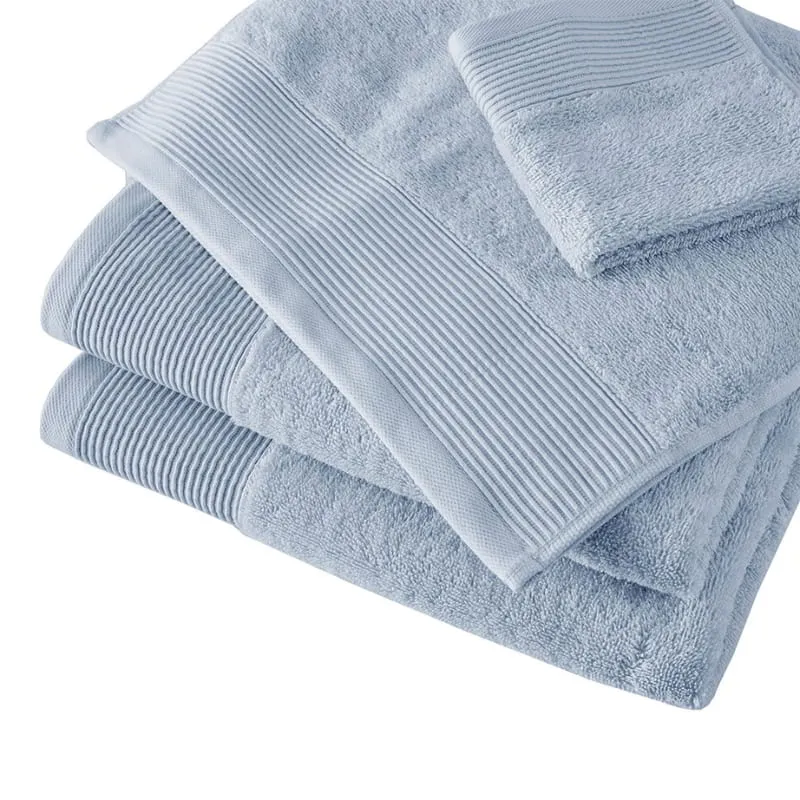 Cloud Linen Retreat Cotton Tencel Antimicrobial 6 Piece Blue Towel Pack