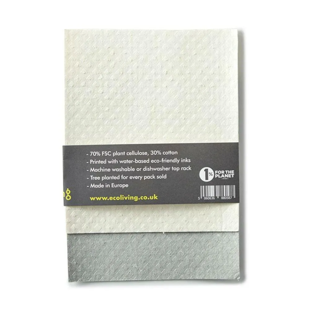 Compostable Sponge Cleaning Cloths - 2 or 4 Pack