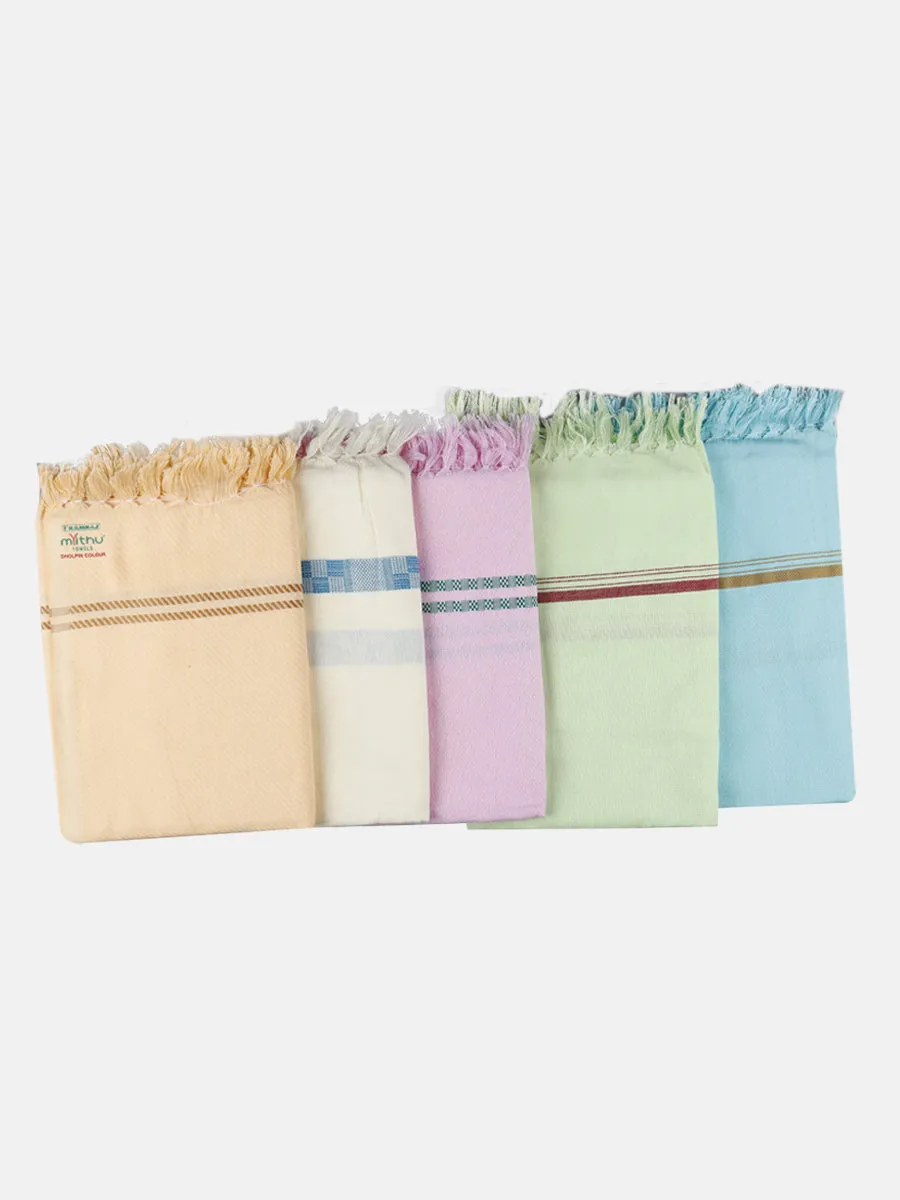 Cotton Colour Plain Both Towel Dholpin (Pack of 2)