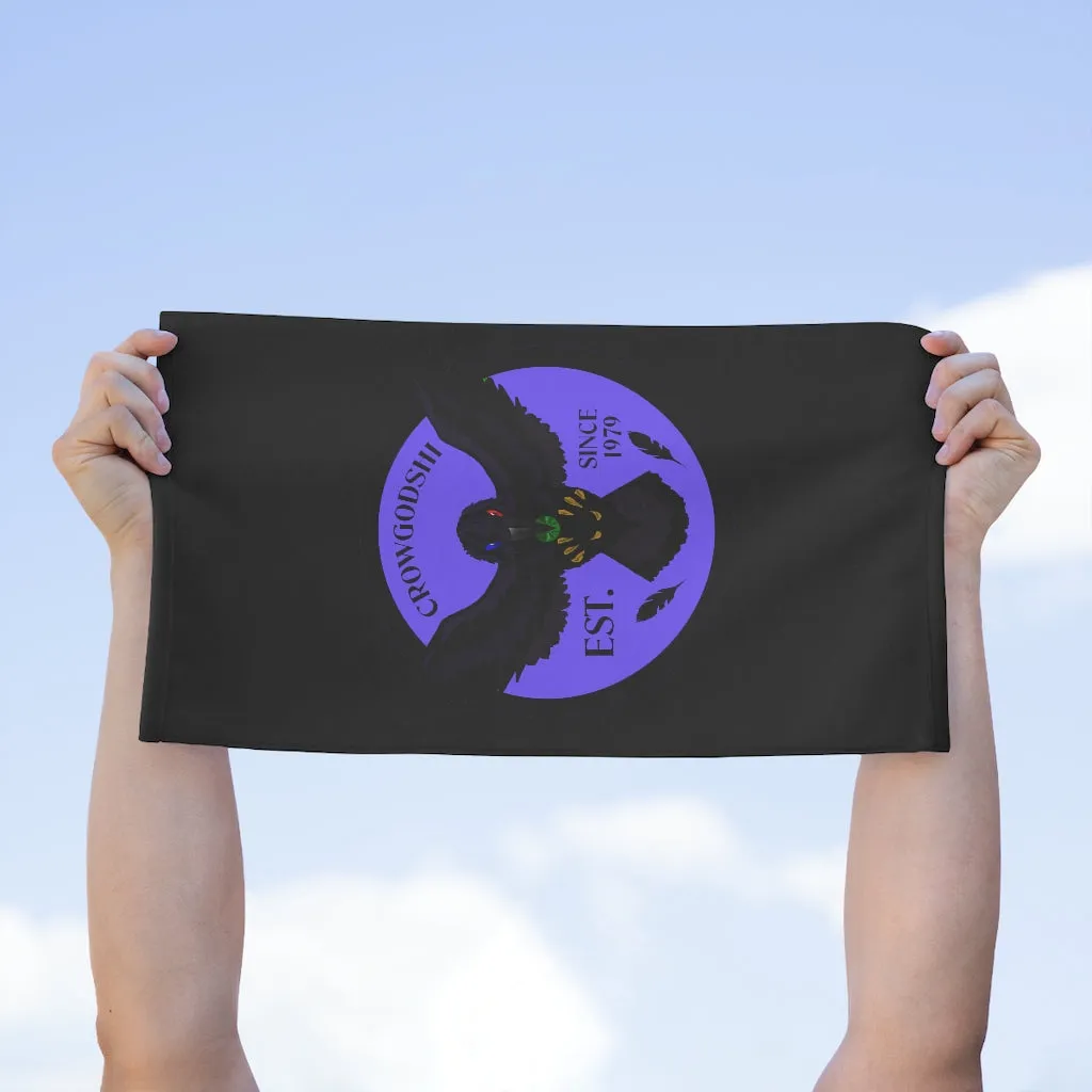 Crowgodshi Hand Towel, PURPLE LOGO