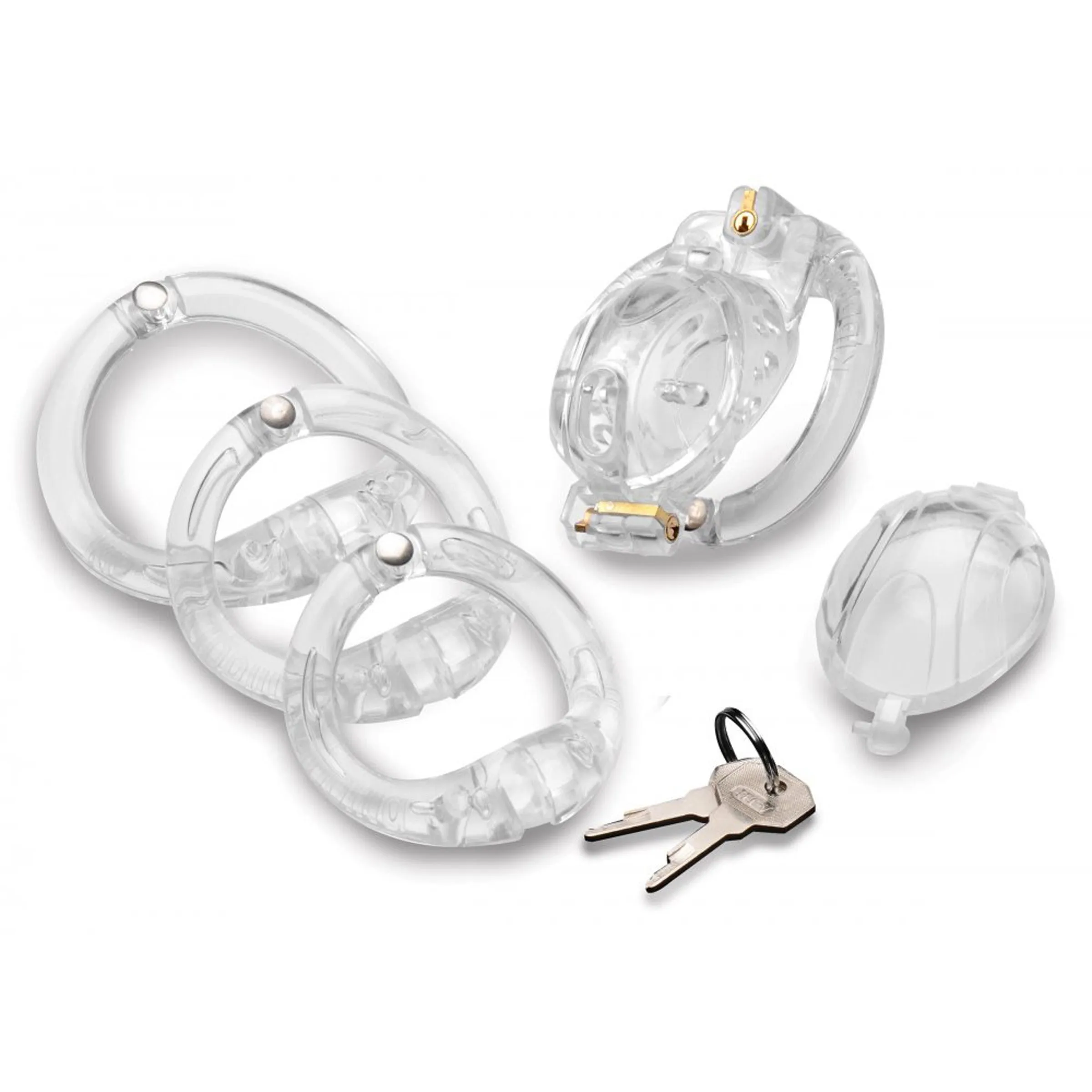 Custom Lockdown Locking Customizable Chastity Cage - Clear