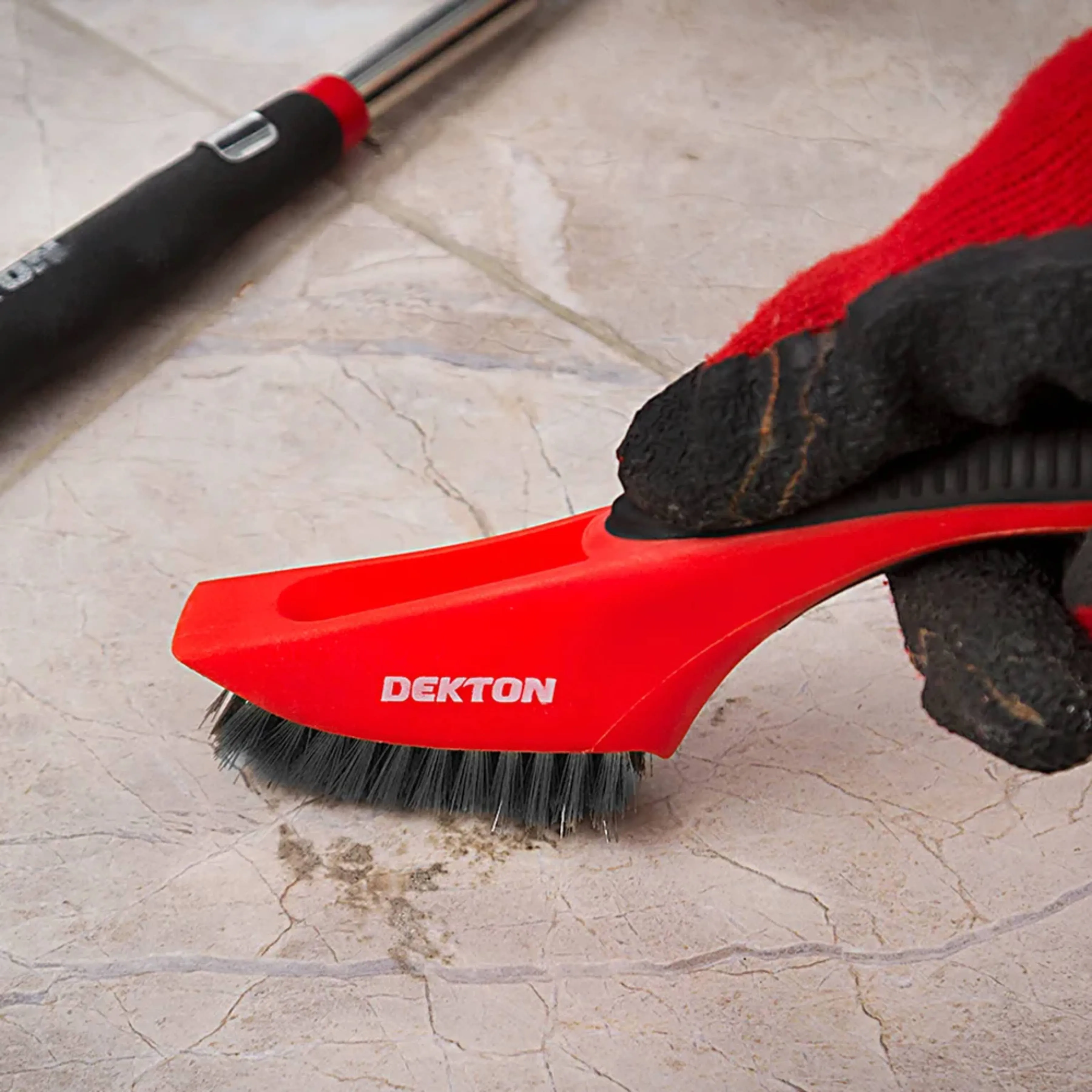 DEKTON Soft Grip Carbon Steel Wire Brush