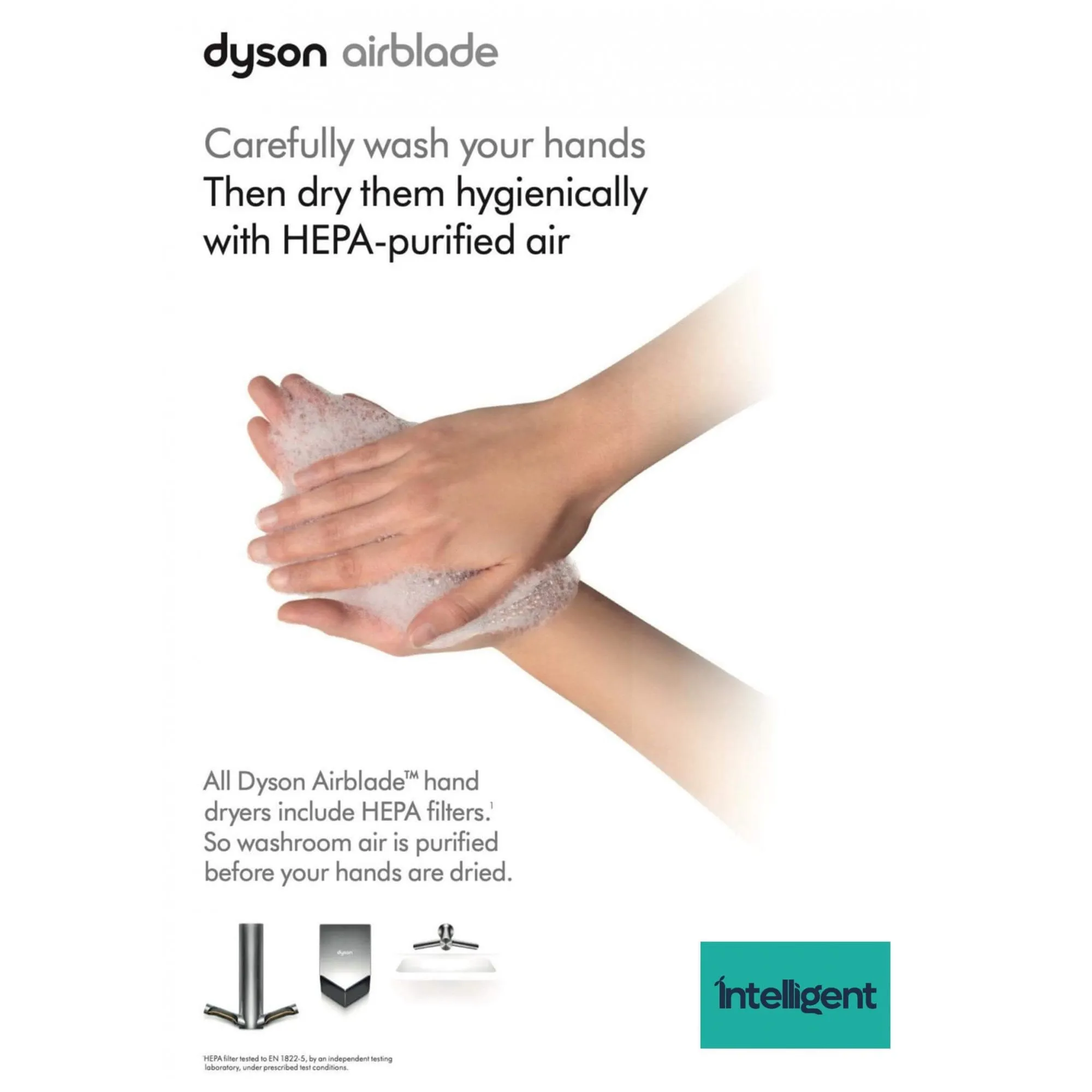 Dyson Airblade V HU02 Hand Dryer - Nickel