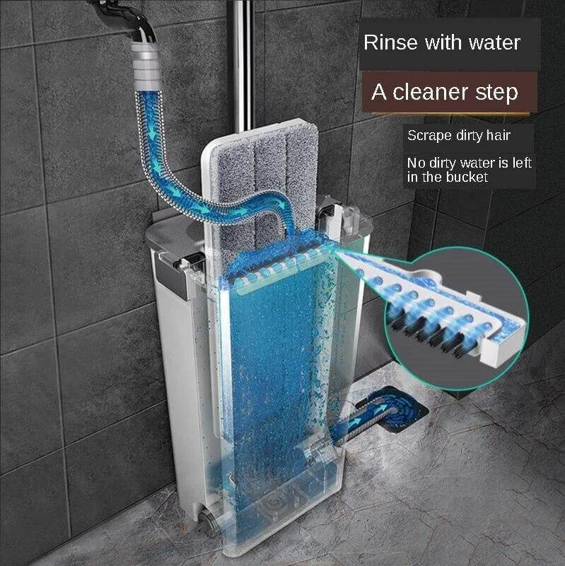 Easy Clean No Hand Dry Wet Lazy Mop