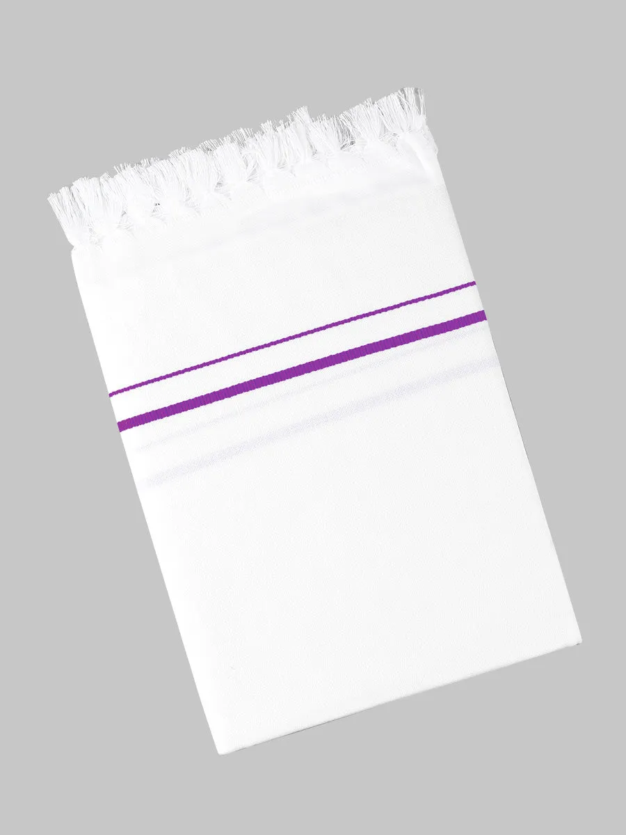 Flint Cotton White Bath Towel SB (Pack of 2)