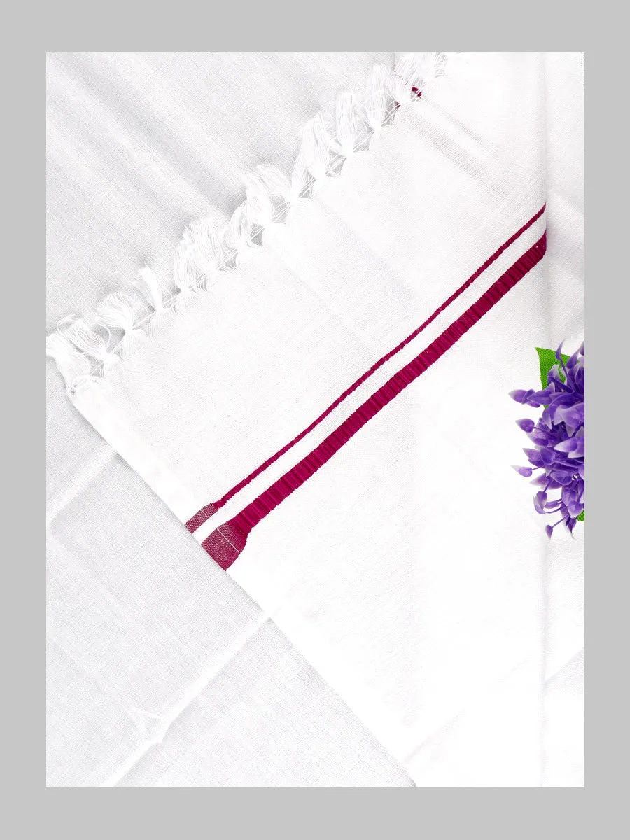 Flint Cotton White Bath Towel SB (Pack of 2)