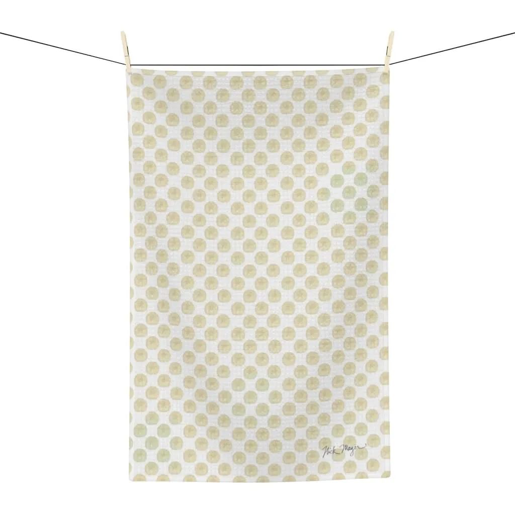 Ivory Sand Dollars Soft Kitchen Towel