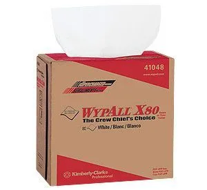 KC WypAll® X80 White Disposable Towels in a Box (#41048) - Case of 400