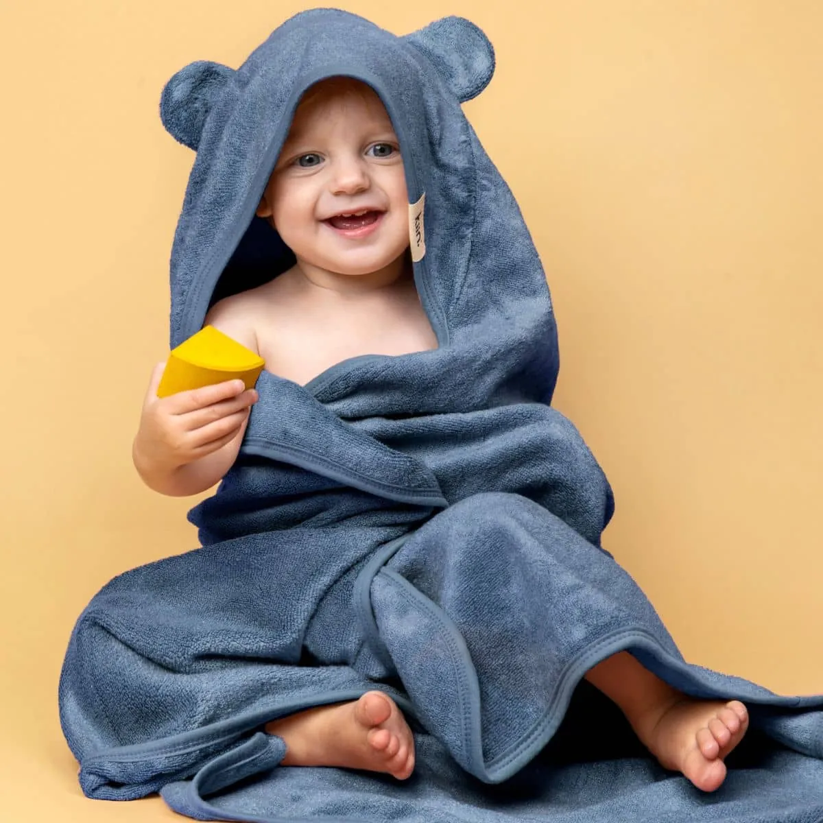 Kiin Baby Hooded Towel - Blue Shadow