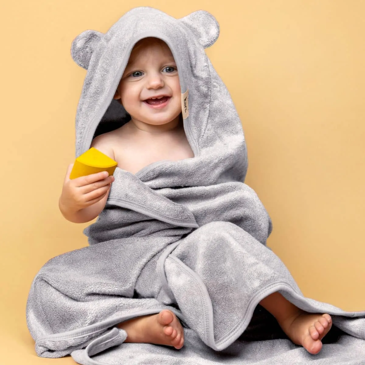 Kiin Baby Hooded Towel - Dusky Blue