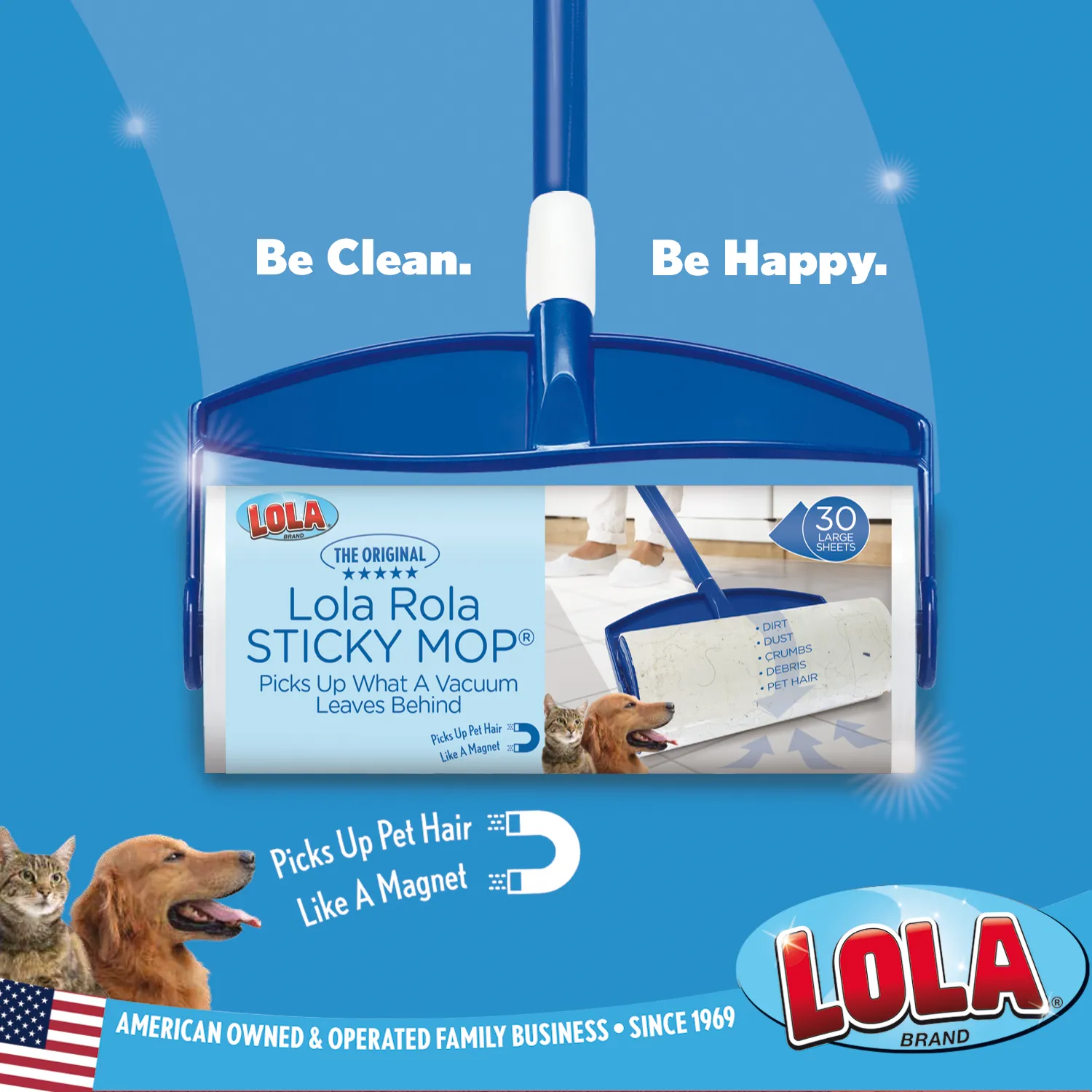 LOLA ROLA STICKY MOP™ REFILL, 1 COUNT, #903-1