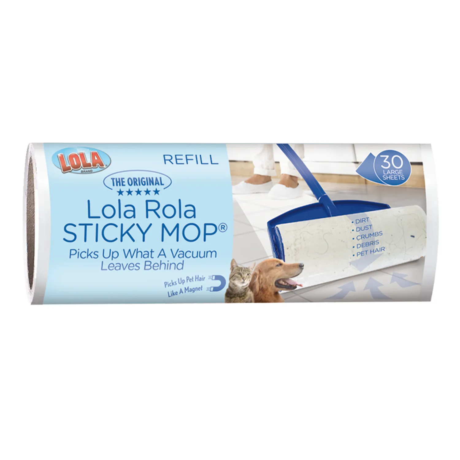 LOLA ROLA STICKY MOP™ REFILL, 1 COUNT, #903-1