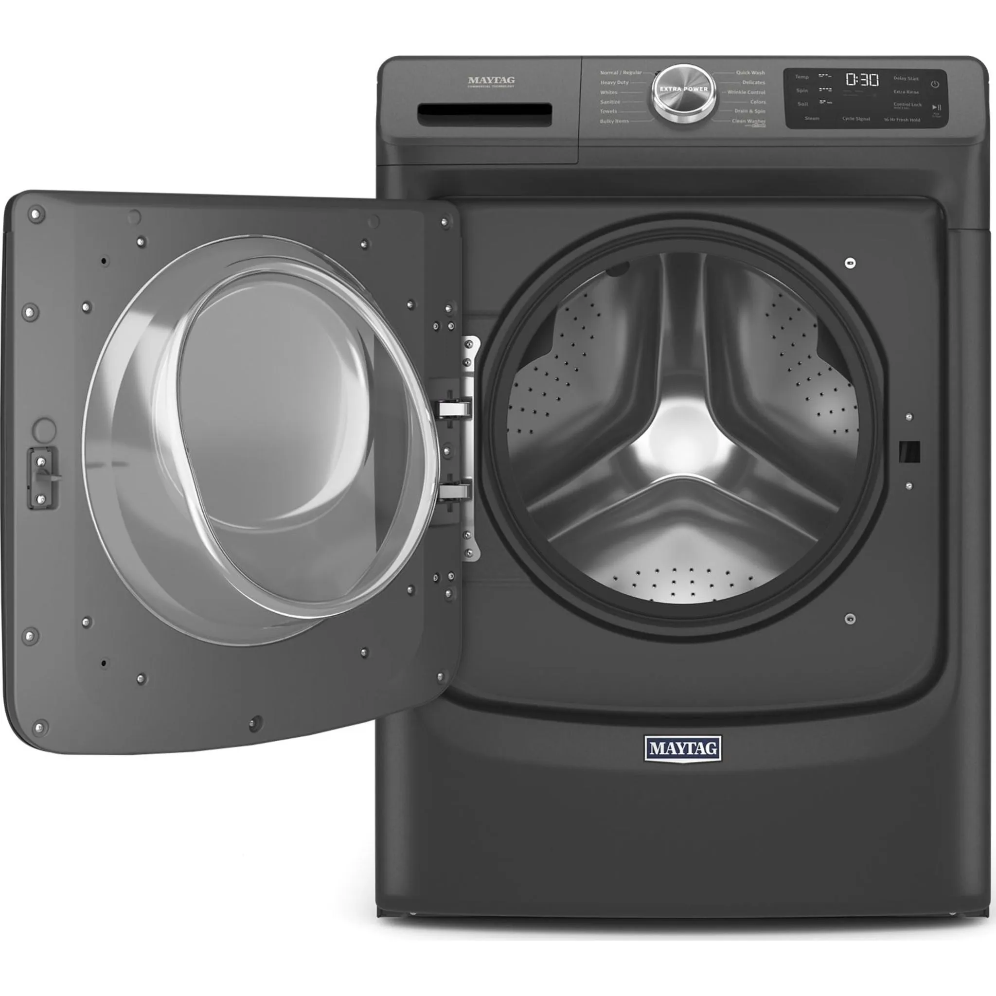 Maytag Front Load Washer with Extra Power and 16-Hr Fresh Hold® option - 5.5 cu. ft. IEC (MHW6630MBK)