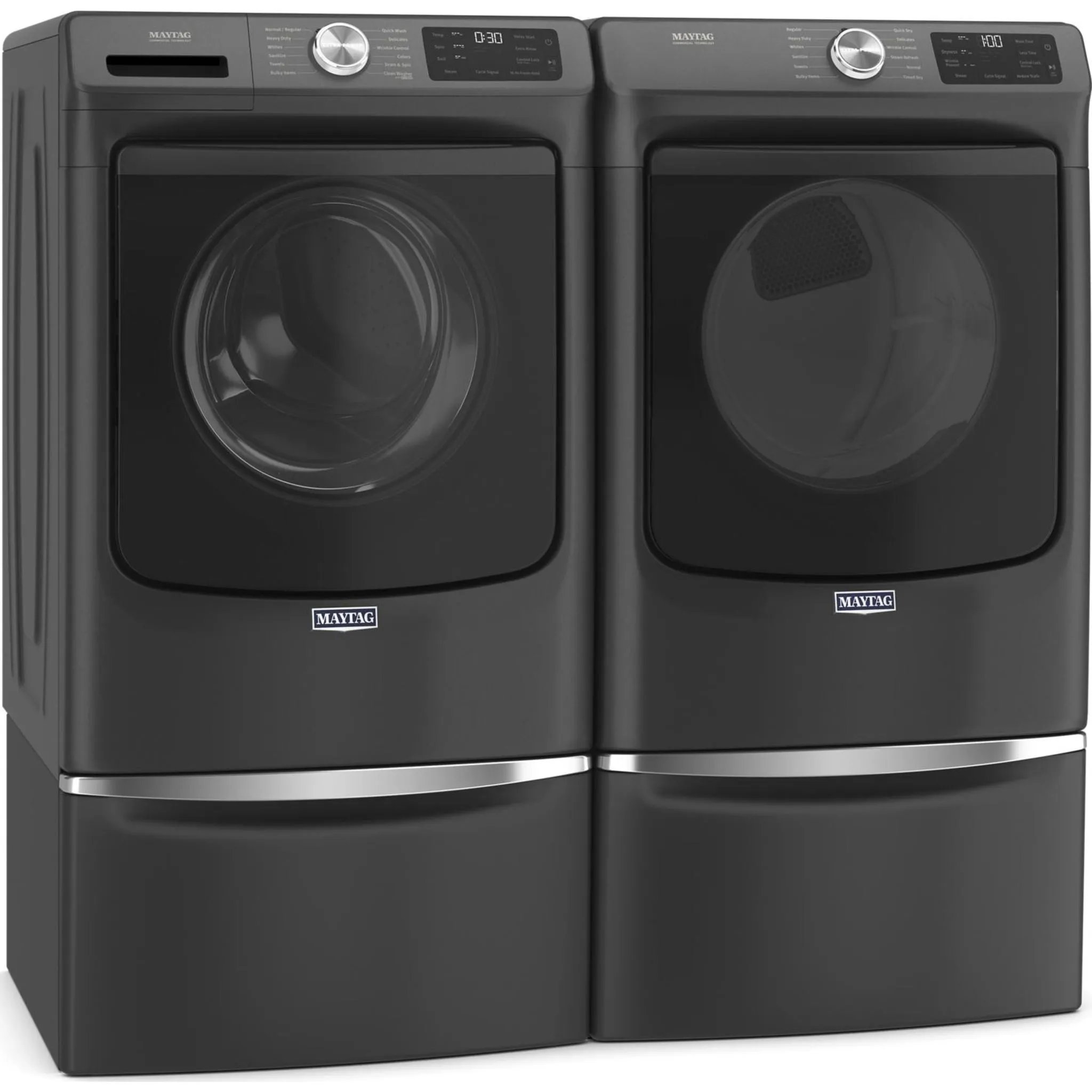 Maytag Front Load Washer with Extra Power and 16-Hr Fresh Hold® option - 5.5 cu. ft. IEC (MHW6630MBK)