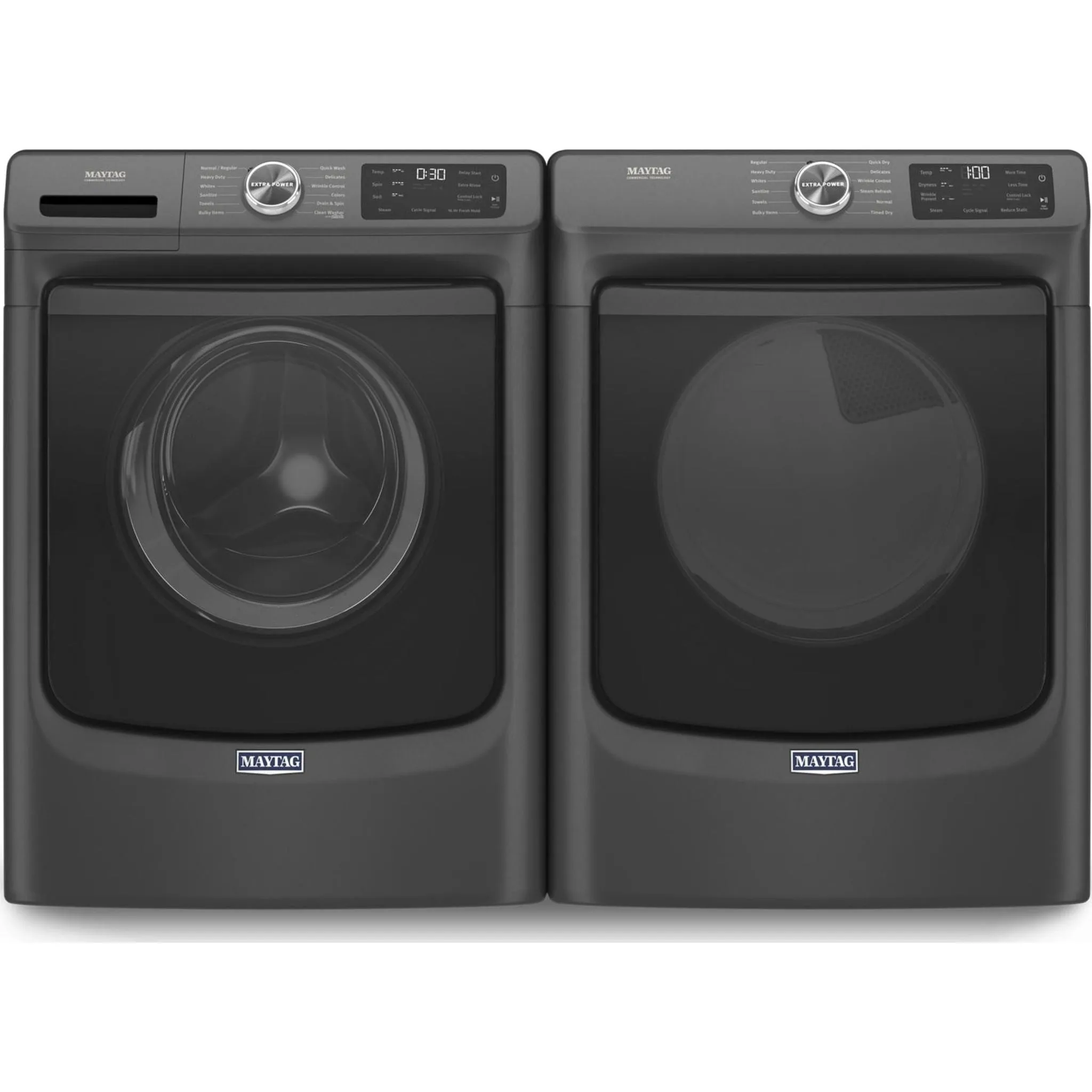 Maytag Front Load Washer with Extra Power and 16-Hr Fresh Hold® option - 5.5 cu. ft. IEC (MHW6630MBK)