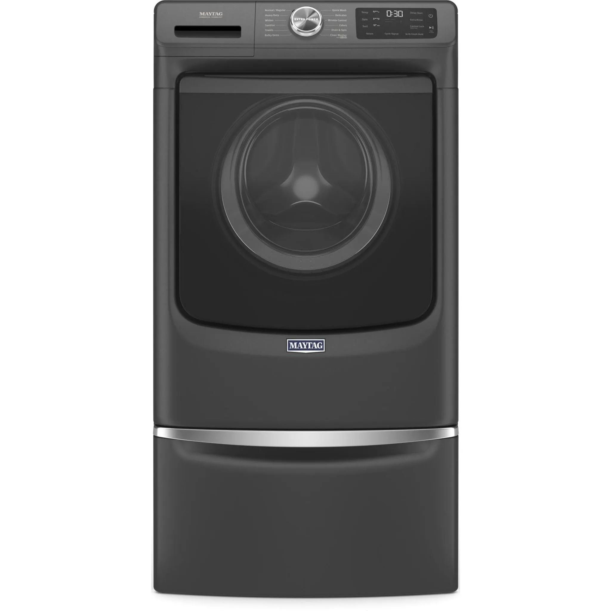 Maytag Front Load Washer with Extra Power and 16-Hr Fresh Hold® option - 5.5 cu. ft. IEC (MHW6630MBK)