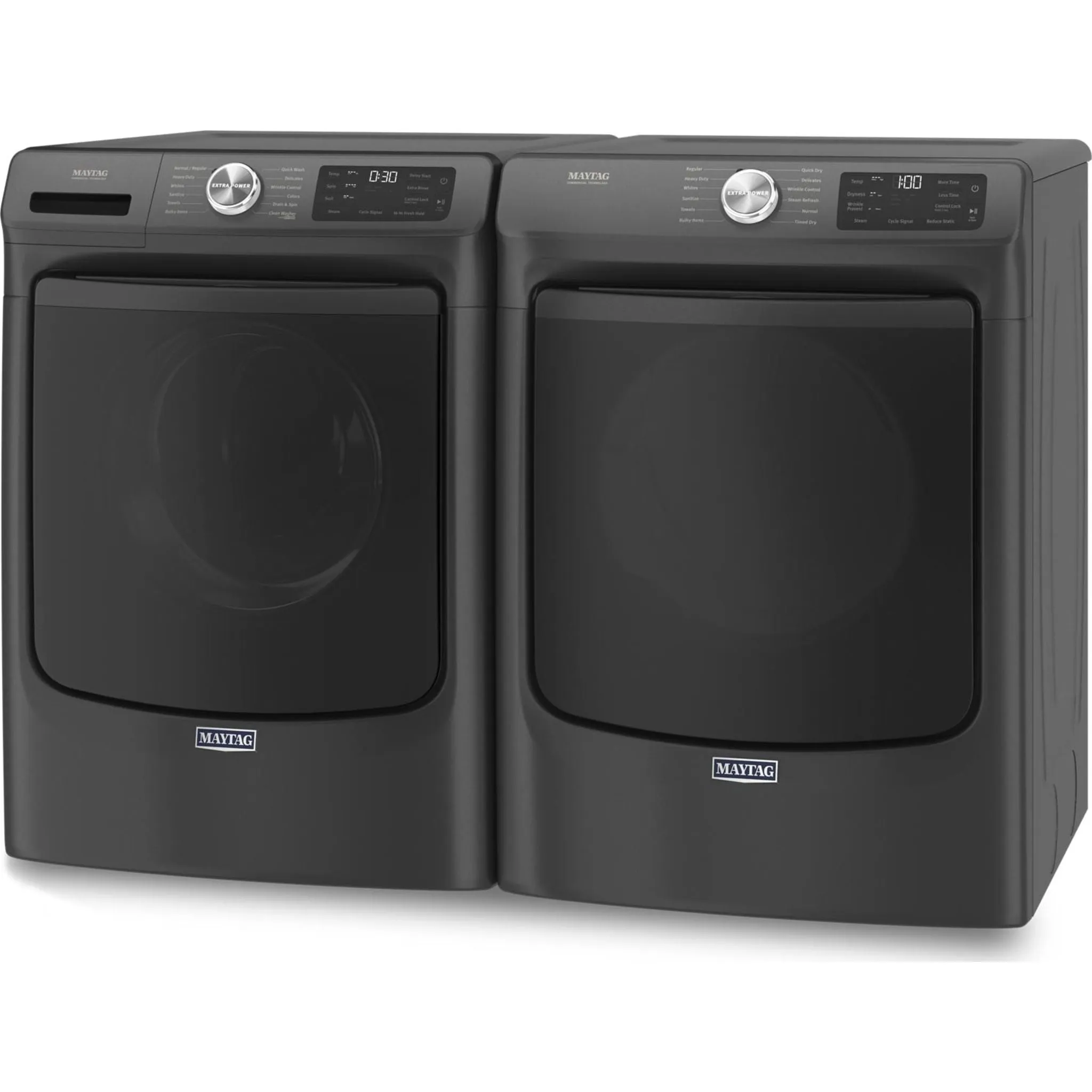 Maytag Front Load Washer with Extra Power and 16-Hr Fresh Hold® option - 5.5 cu. ft. IEC (MHW6630MBK)