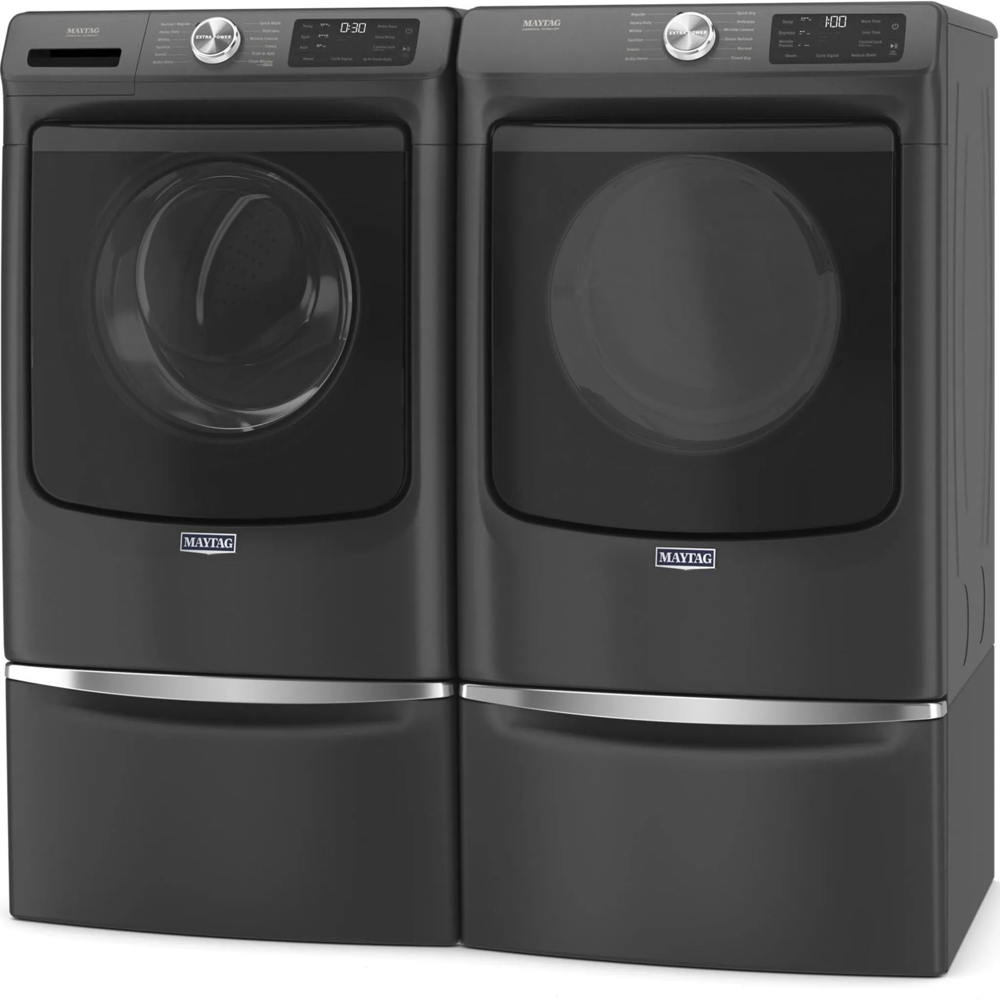 Maytag Front Load Washer with Extra Power and 16-Hr Fresh Hold® option - 5.5 cu. ft. IEC (MHW6630MBK)