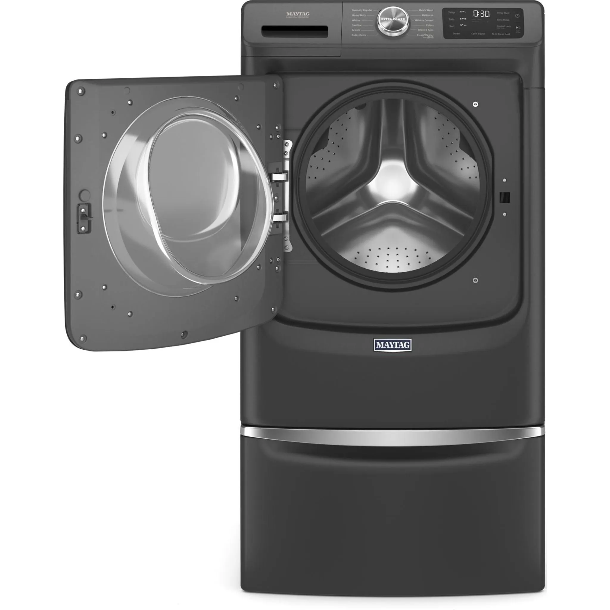 Maytag Front Load Washer with Extra Power and 16-Hr Fresh Hold® option - 5.5 cu. ft. IEC (MHW6630MBK)