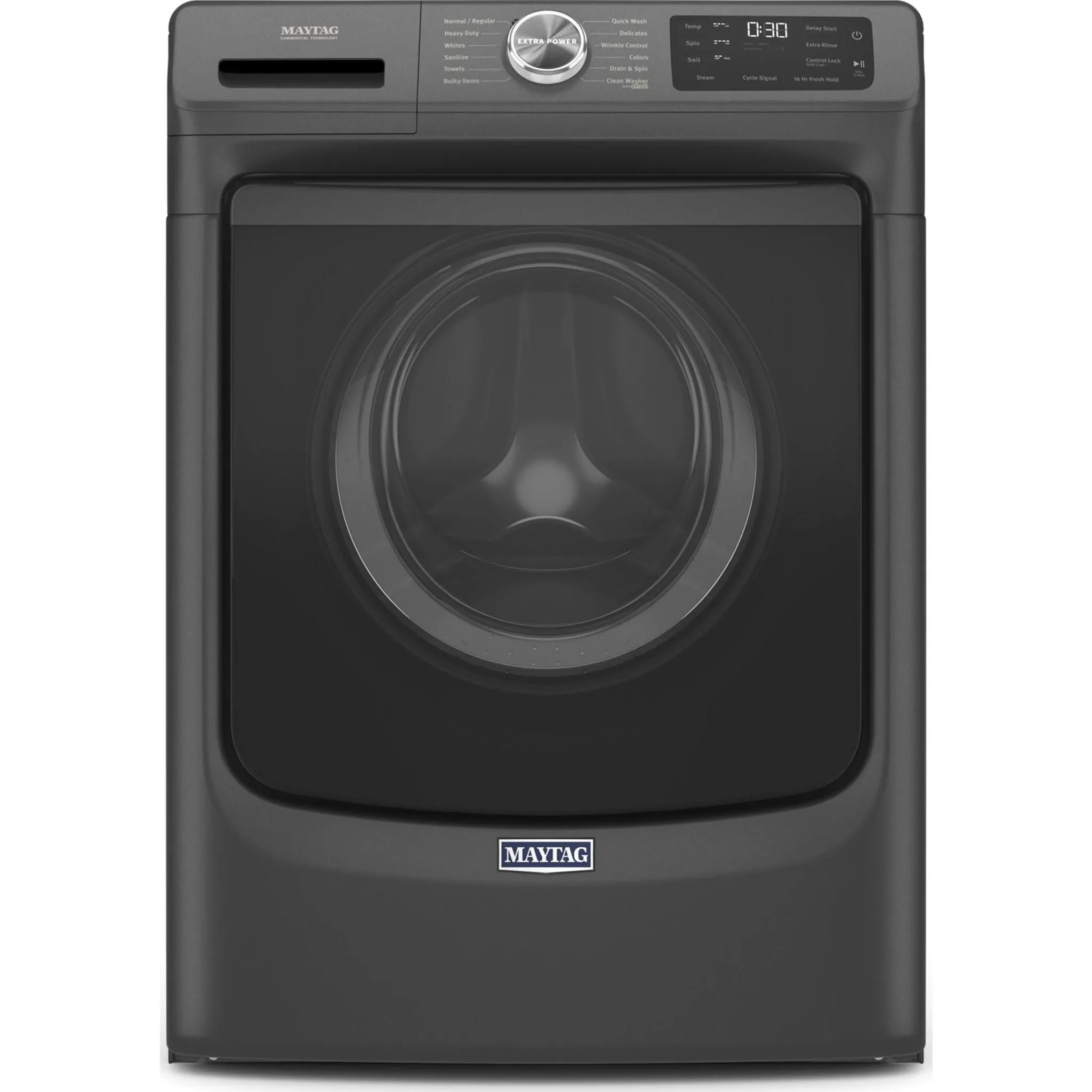 Maytag Front Load Washer with Extra Power and 16-Hr Fresh Hold® option - 5.5 cu. ft. IEC (MHW6630MBK)