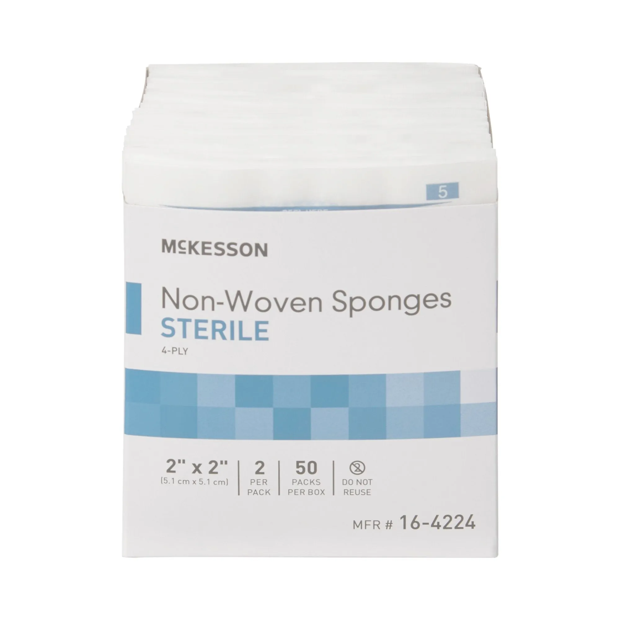 McKesson Nonwoven Sponge, Sterile, 2 x 2 Inch