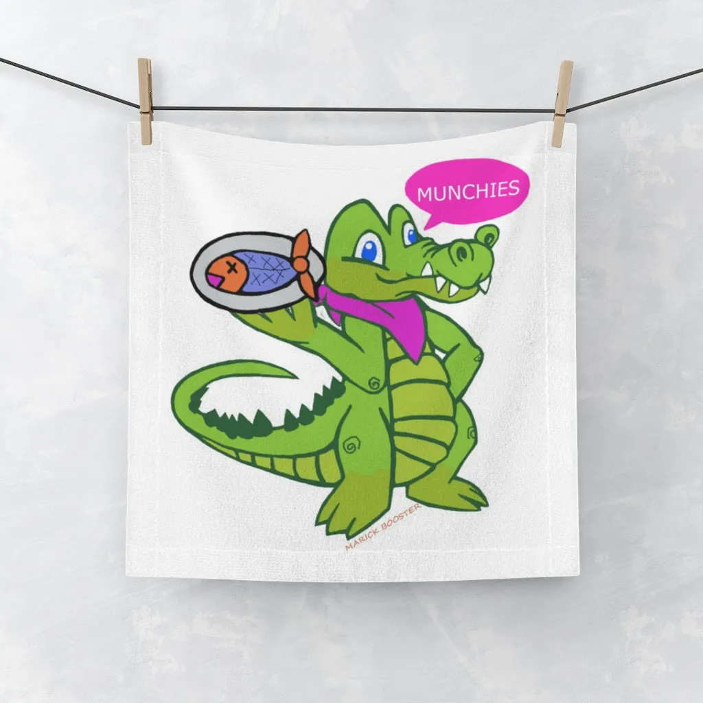 Munchies the Crocodile Face Towel