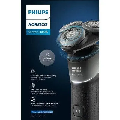 New - Philips Norelco Series 5000 Wet & Dry Men's Rechargeable Electric Shaver - X5004/84